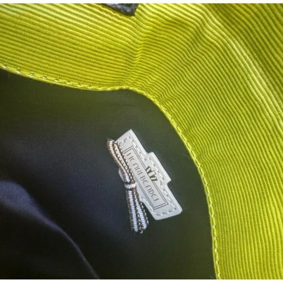 Henri Bendel Rare Neon Lime Cobalt Snakeskin Envelope Wristlet - Picture 10 of 15